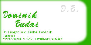 dominik budai business card